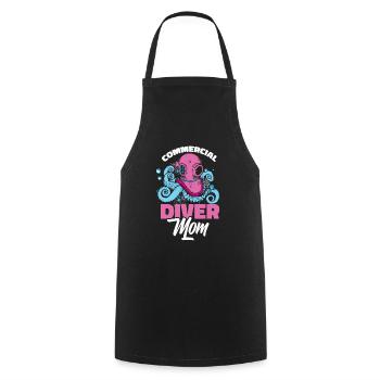 Plongeuse Mère Plongée Commerciale - Tablier de cuisine - noir - Devant - AI Model Male 185 dark (185cm)