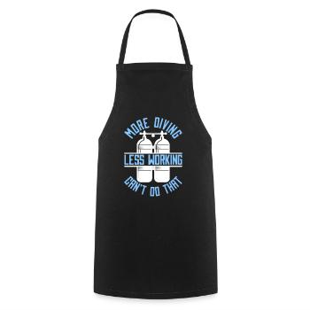 Diving Diver Commercial Diving - Cooking Apron - black - Front - AI Model Male 185 dark (185cm)
