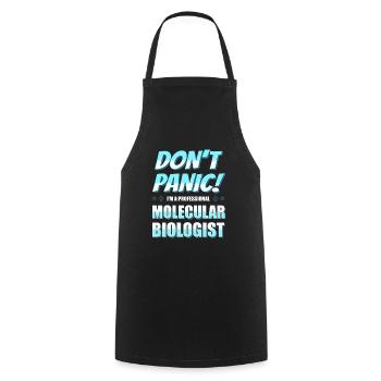 Biology Biologist Witzig Molecular Biologist - Cooking Apron - black - Front - AI Model Male 185 dark (185cm)