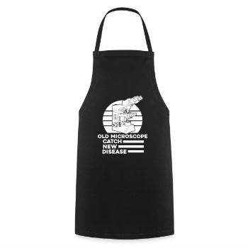 Biology Biologist - Cooking Apron - black - Front - AI Model Male 185 dark (185cm)