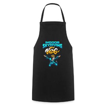 Indoor Skydiving King - Tablier de cuisine - noir - Devant - AI Model Male 185 dark (185cm)
