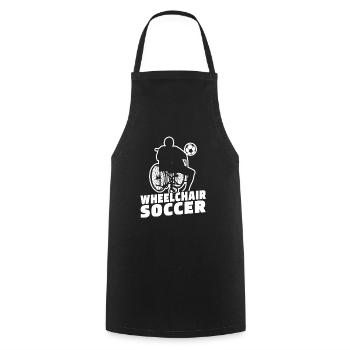 Soccer Soccer Fauteuil roulant - Tablier de cuisine - noir - Devant - AI Model Male 185 dark (185cm)