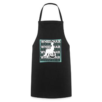 Meditation Meditation Wheelchair - Cooking Apron - black - Front - AI Model Male 185 dark (185cm)