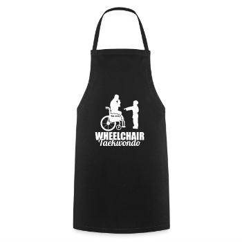 Taekwondo Wheelchair - Cooking Apron - black - Front - AI Model Male 185 dark (185cm)