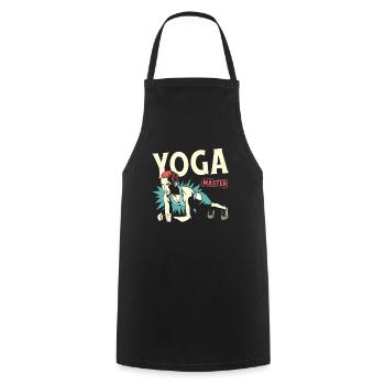 Yoga Cool - Tablier de cuisine - noir - Devant - AI Model Male 185 dark (185cm)