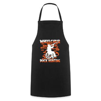 Duck Hunting Duck Hunting Wheelchair - Cooking Apron - black - Front - AI Model Male 185 dark (185cm)