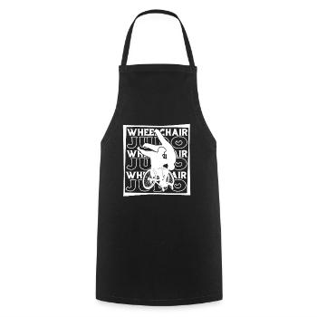 Judoka Wheelchair - Cooking Apron - black - Front - AI Model Male 185 dark (185cm)