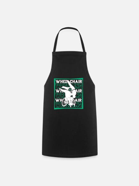 Wrestling Wrestler Rollstuhl - Kochschürze - Schwarz