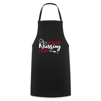 Nurse Lady - Cooking Apron - black - Front - AI Model Male 185 dark (185cm)