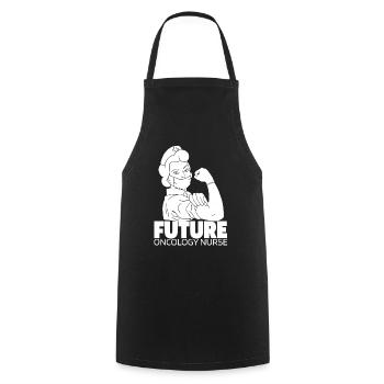 Nurse Future - Cooking Apron - black - Front - AI Model Male 185 dark (185cm)