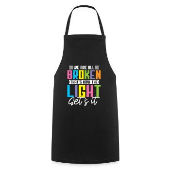 Psychology Psychologist Bunt - Cooking Apron - black - Front - AI Model Male 185 dark (185cm)
