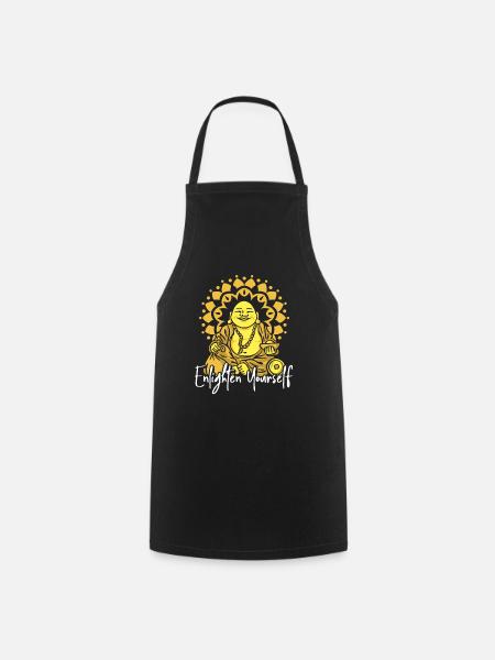 Buddha Buddhist Erleuchten - Kochschürze - Schwarz