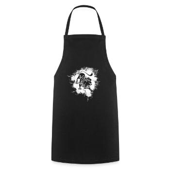 Zodiac sign Leo Symbol - Cooking Apron - black - Front - AI Model Male 185 dark (185cm)
