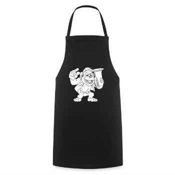 Fanfare Train Tuba - Cooking Apron - black - Front - AI Model Male 185 dark (185cm)