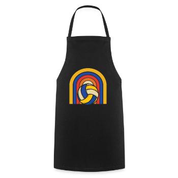 Volleyball Volleyball Players - Cooking Apron - black - Front - AI Model Male 185 dark (185cm)