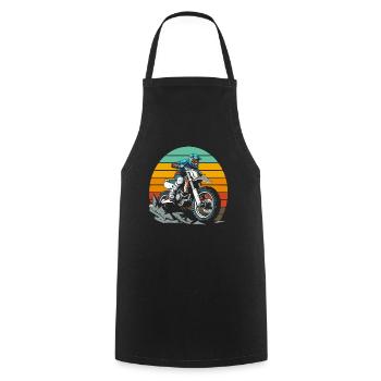 Mx Motocross Dirt Bike - Tablier de cuisine - noir - Devant - AI Model Male 185 dark (185cm)
