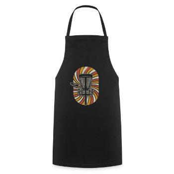 Frisbee Golf Disc Golf - Cooking Apron - black - Front - AI Model Male 185 dark (185cm)