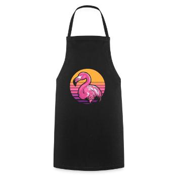 Flamant - Tablier de cuisine - noir - Devant - AI Model Male 185 dark (185cm)