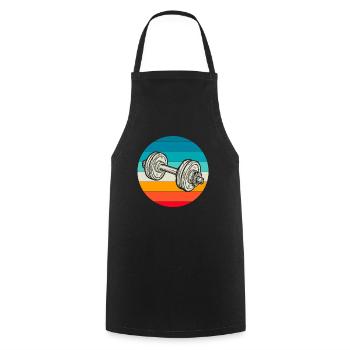 Fitness - Cooking Apron - black - Front - AI Model Male 185 dark (185cm)