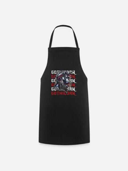 Gothic Einhorn Gothicorn - Kochschürze - Schwarz