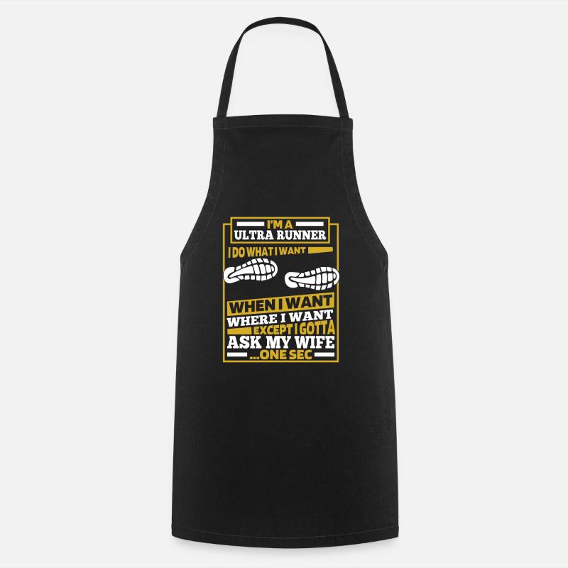 L’ultramarathon - Tablier de cuisine - noir