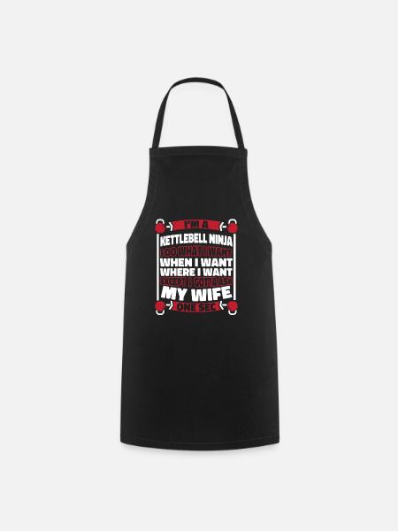 Kettlebell - Tablier de cuisine - noir