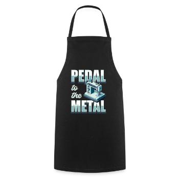Pédale de machine à coudre à la couture en métal - Tablier de cuisine - noir - Devant - AI Model Male 185 dark (185cm)