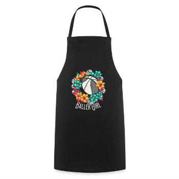 Basketball Girl Baller Girl - Cooking Apron - black - Front - AI Model Male 185 dark (185cm)