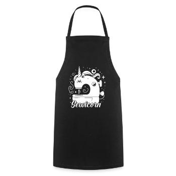 Sewing Sewing Machine - Cooking Apron - black - Front - AI Model Male 185 dark (185cm)