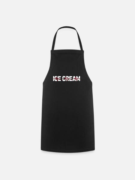 Crème glacée ECG Heartbeat - Tablier de cuisine - noir