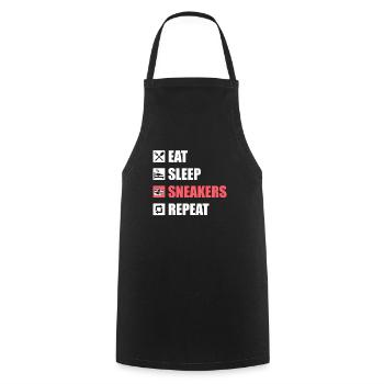Sneakers Eat Sleep Repeat - Tablier de cuisine - noir - Devant - AI Model Male 185 dark (185cm)