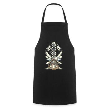 Real Estate Agent Its In My DNA - Cooking Apron - black - Front - AI Model Male 185 dark (185cm)
