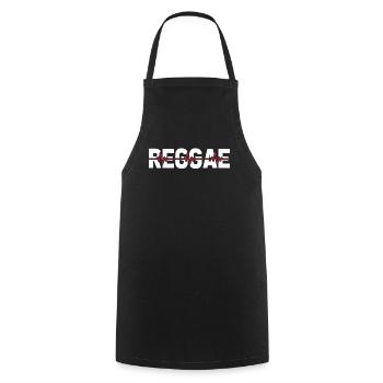 Reggae Ekg Heartbeat - Cooking Apron - black - Front - AI Model Male 185 dark (185cm)