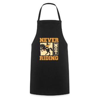 Rodeo Cowboy - Cooking Apron - black - Front - AI Model Male 185 dark (185cm)
