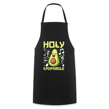 K Pop Kpop Korean Pop Avocado Holy Kpopamole - Cooking Apron - black - Front - AI Model Male 185 dark (185cm)