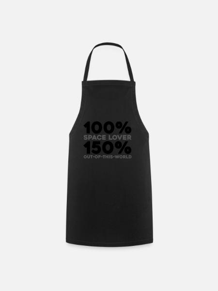 Astronaut, Spaceman, Cosmonaut - Cooking Apron - black
