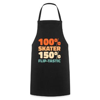 Skateboard Skater - Kochschürze - Schwarz - Vorne - AI Model Male 185 dark (185cm)