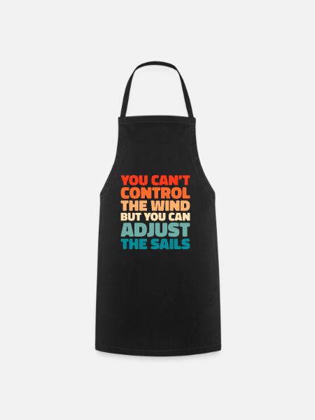 Voile, Voile, Voilier - Tablier de cuisine - noir