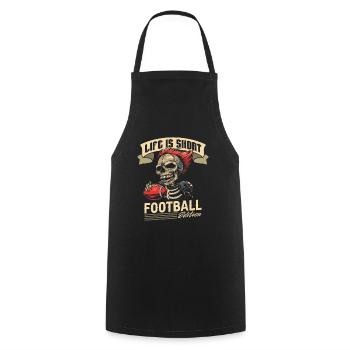 American Football - Kochschürze - Schwarz - Vorne - AI Model Male 185 dark (185cm)