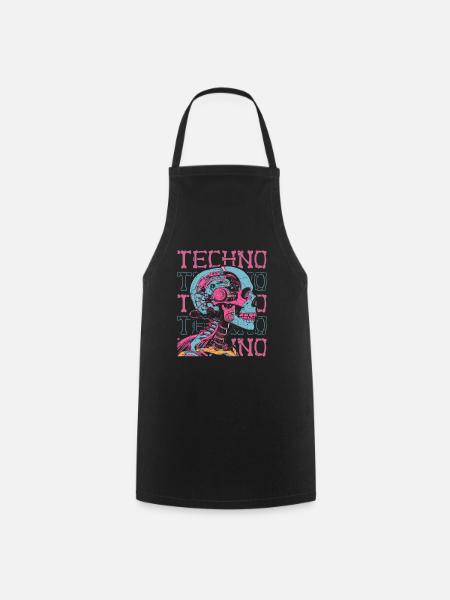 Techno Raver - Tablier de cuisine - noir