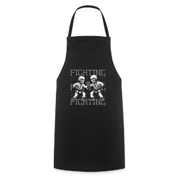 Judoka - Cooking Apron - black - Front - AI Model Male 185 dark (185cm)
