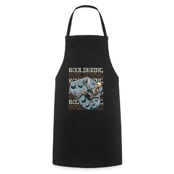 Bouldern Bouldering - Kochschürze - Schwarz - Vorne - AI Model Male 185 dark (185cm)
