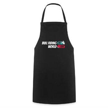 Rodeo Bullenreiten Bull Riding On World Off - Cooking Apron - black - Front - AI Model Male 185 dark (185cm)