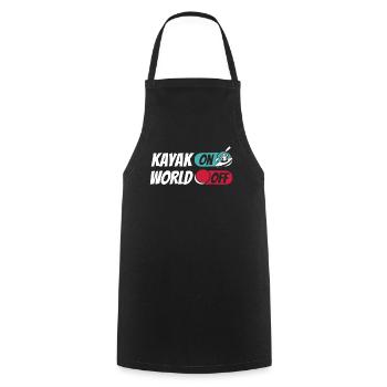 Kajaker Kayak On World Off - Kochschürze - Schwarz - Vorne - AI Model Male 185 dark (185cm)