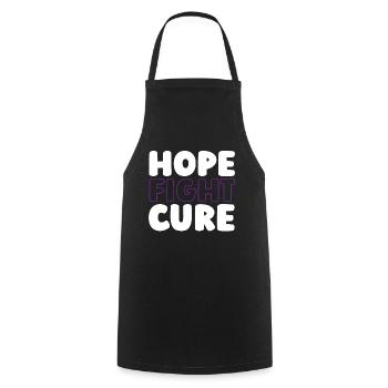 Alzheimer Hope Fight Cure Alzheimers - Cooking Apron - black - Front - AI Model Male 185 dark (185cm)