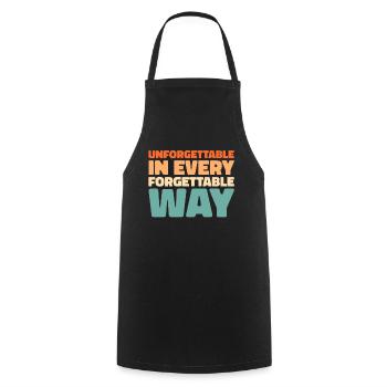 Alzheimer Funny Alzheimers Awareness - Cooking Apron - black - Front - AI Model Male 185 dark (185cm)