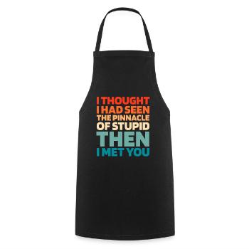 Schwarzer Humor Funny Quote Saying - Kochschürze - Schwarz - Vorne - AI Model Male 185 dark (185cm)