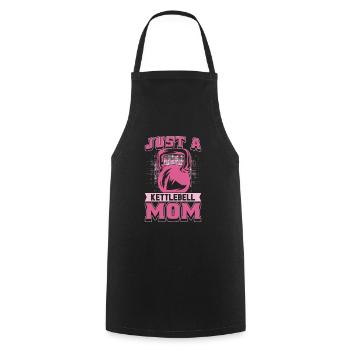 Kettlebell Mutter Just A Kettlebell Mom - Cooking Apron - black - Front - AI Model Male 185 dark (185cm)