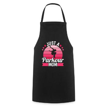 Parkour Mutter Just A Parkour Mom - Cooking Apron - black - Front - AI Model Male 185 dark (185cm)