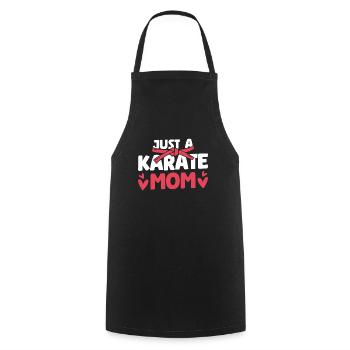 Karate Mutter Just A Karate Mom - Kochschürze - Schwarz - Vorne - AI Model Male 185 dark (185cm)